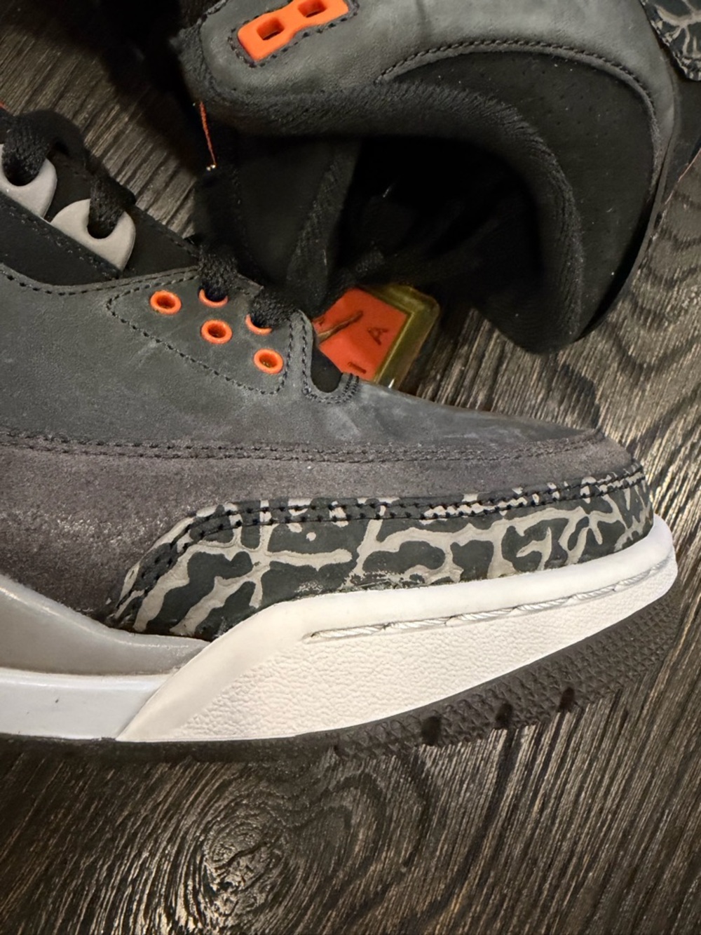 Jordan 3 Retro Fear Pack 2013 men’s size 9.5 - Picture 4 of 13